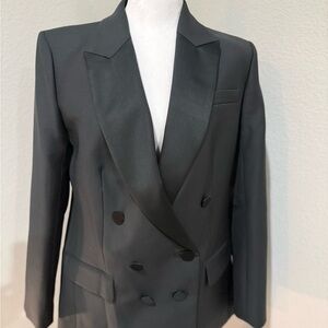 J. Crew Elegant Black Double-Breasted Blazer